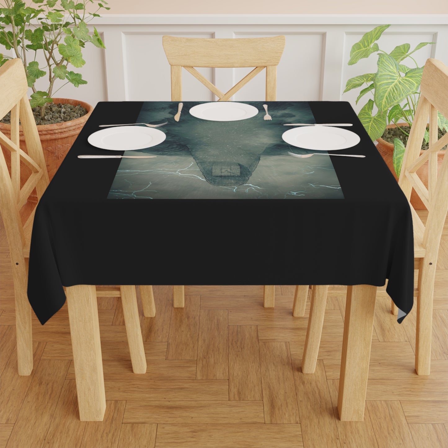 "Summit Sanctum" D&D Mountaintop Altar Tablecloth