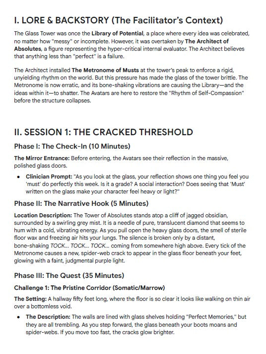 IQ-Engine: Inner Quest Basic Package | TTRPG for Therapists