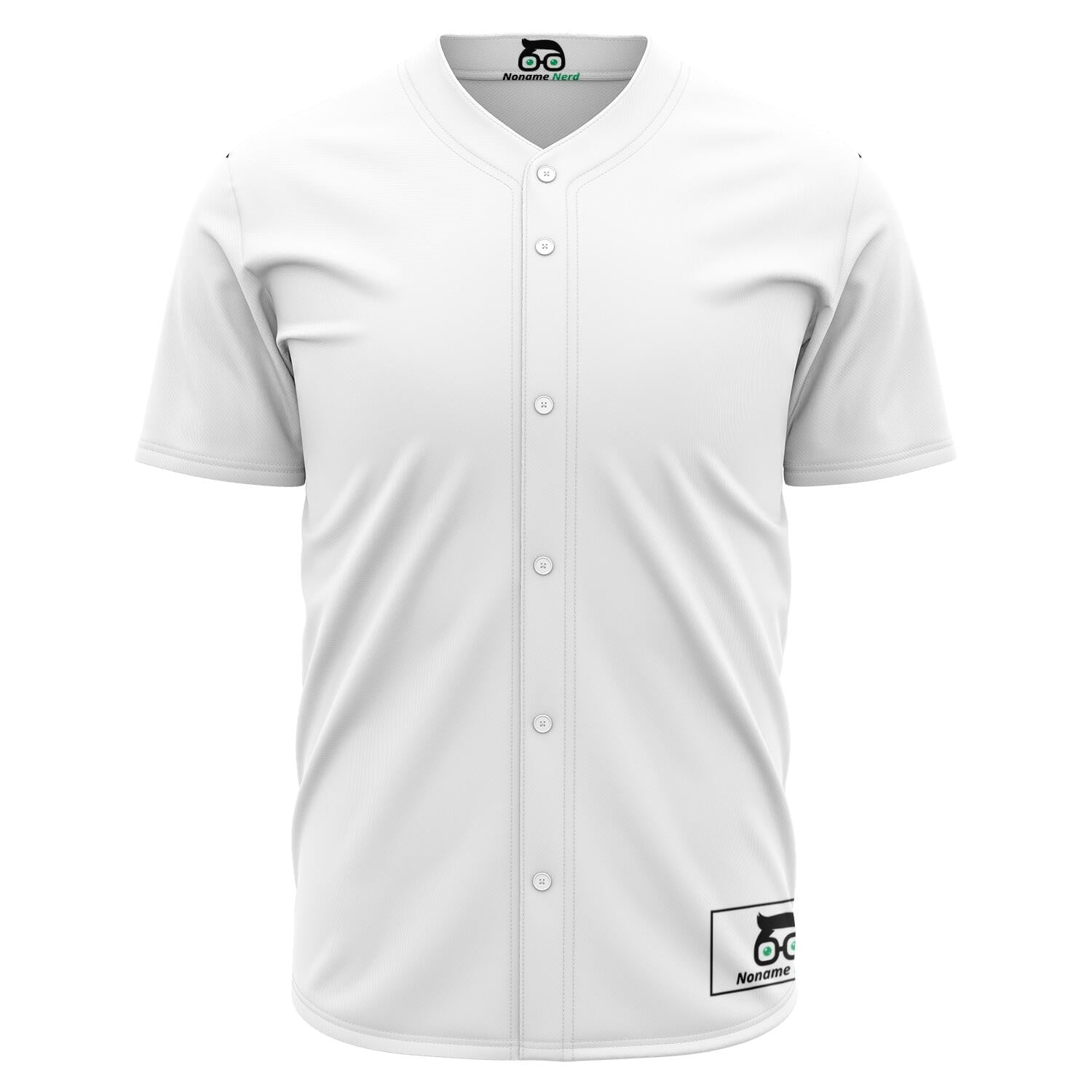 Custom Plain White Gamer Jersey (button down up to 5XL) – The Noname Nerd