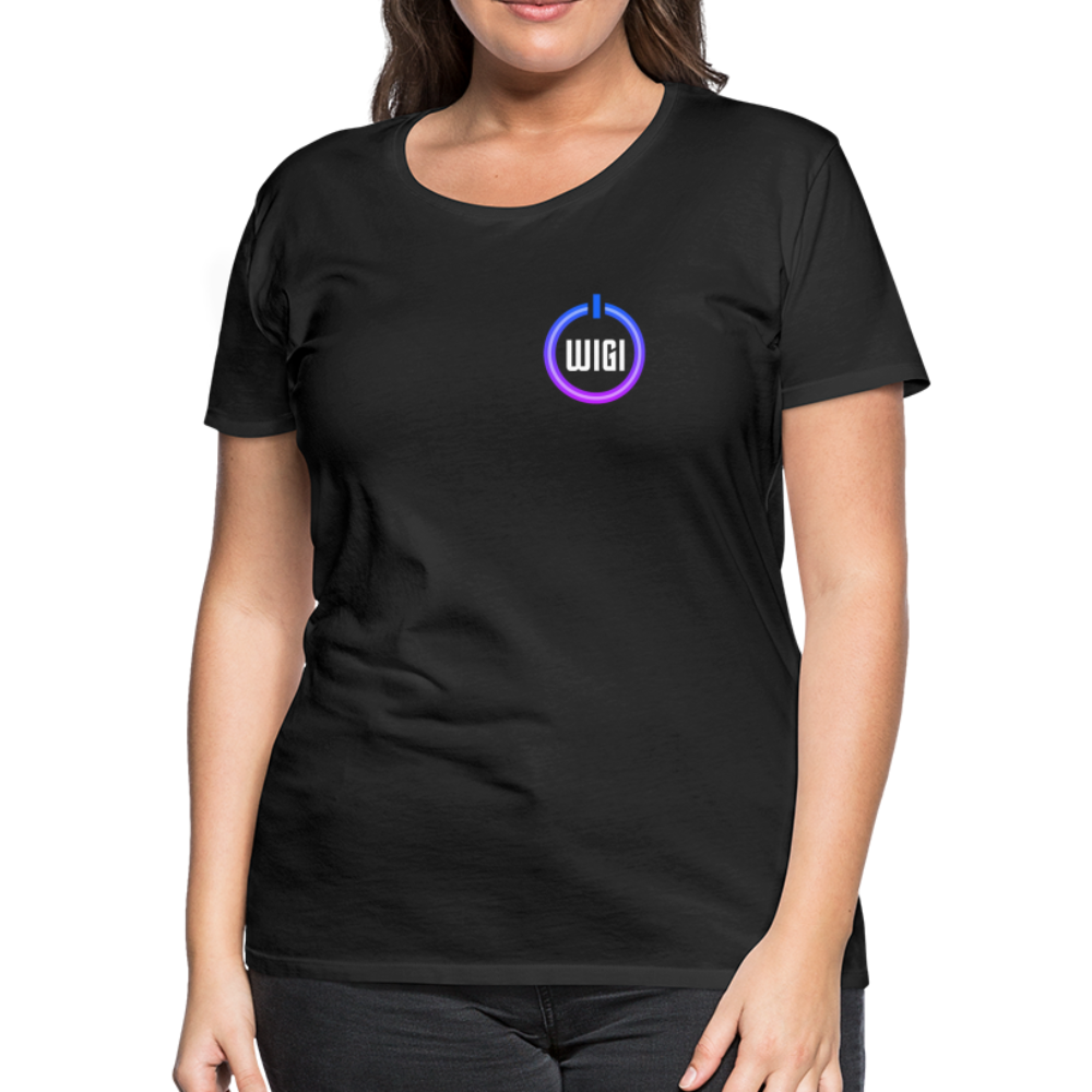 Black WIGI T-Shirt (feminine cut) - black
