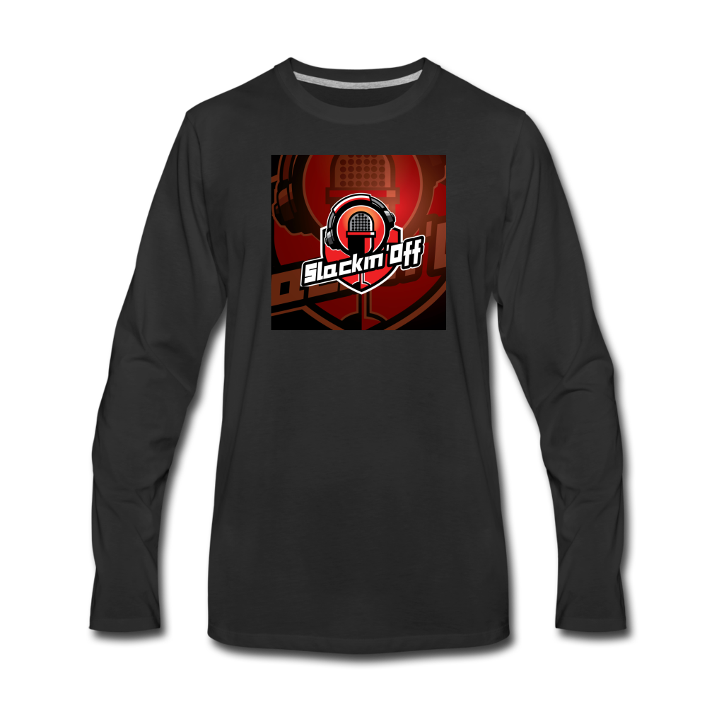 Slackin Off Long Sleeve T-Shirt - black