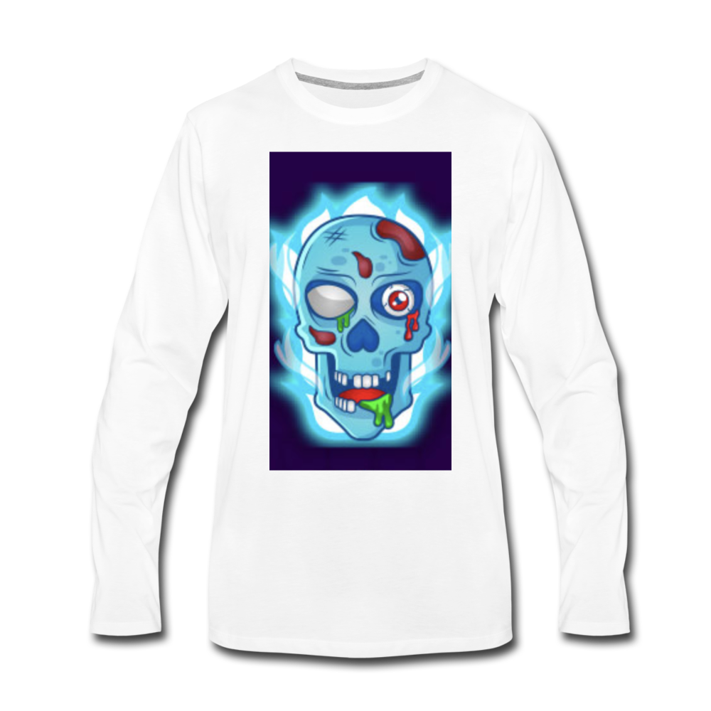 Killerzzone Gameing Long Sleeve T-Shirt - white