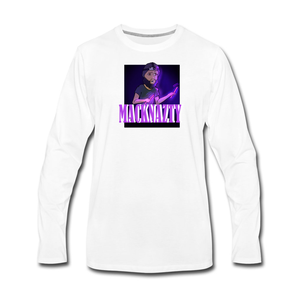 Nazty Long Sleeve T-Shirt - white