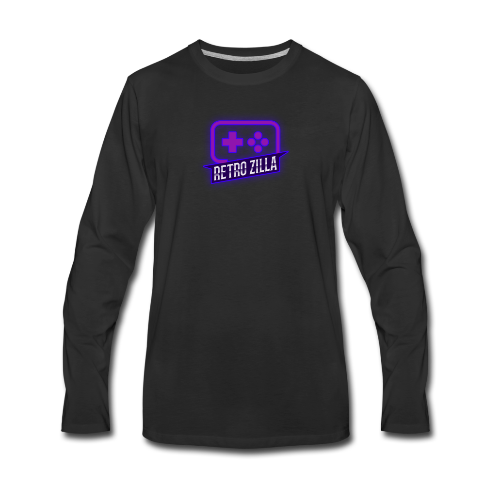 Retro Lounge Long Sleeve T-Shirt - black