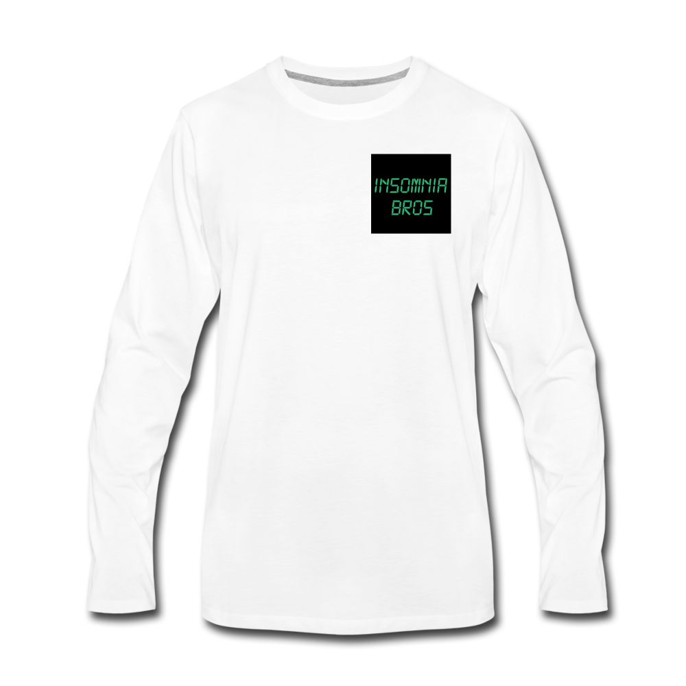 Insomnia Bro Long Sleeve T-Shirt - white
