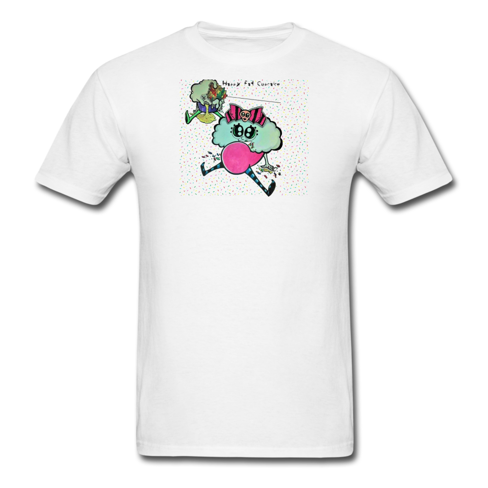Happy Fat Cupcake T-Shirt - white