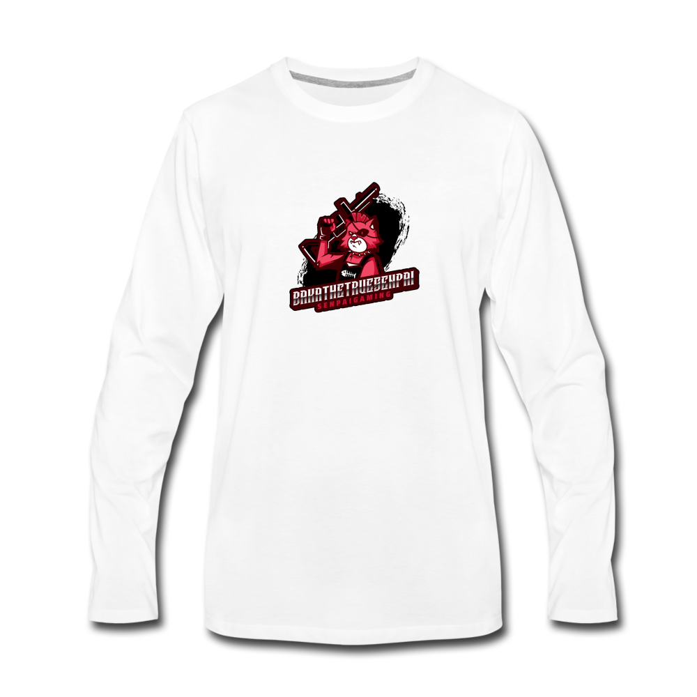 Senpai Long Sleeve T-Shirt - white