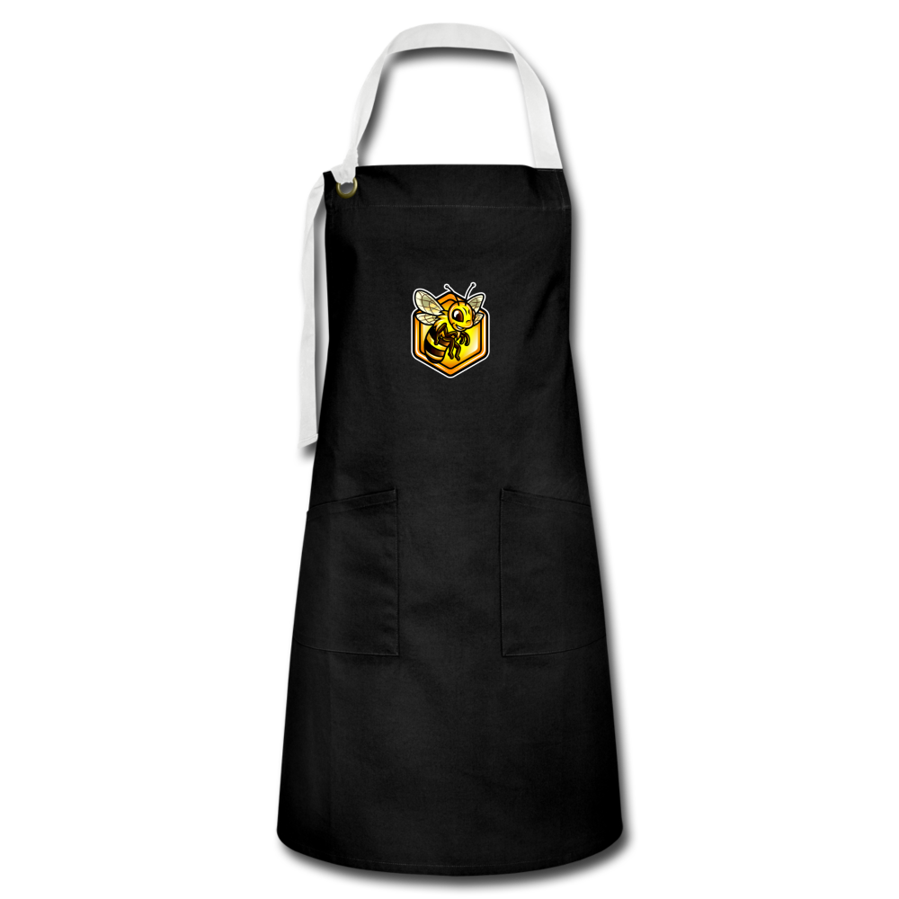 The Egg Carton Artisan Apron - black/white