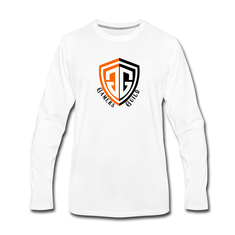 Robbjam and the Gamer's Guild Long Sleeve T-Shirt - white