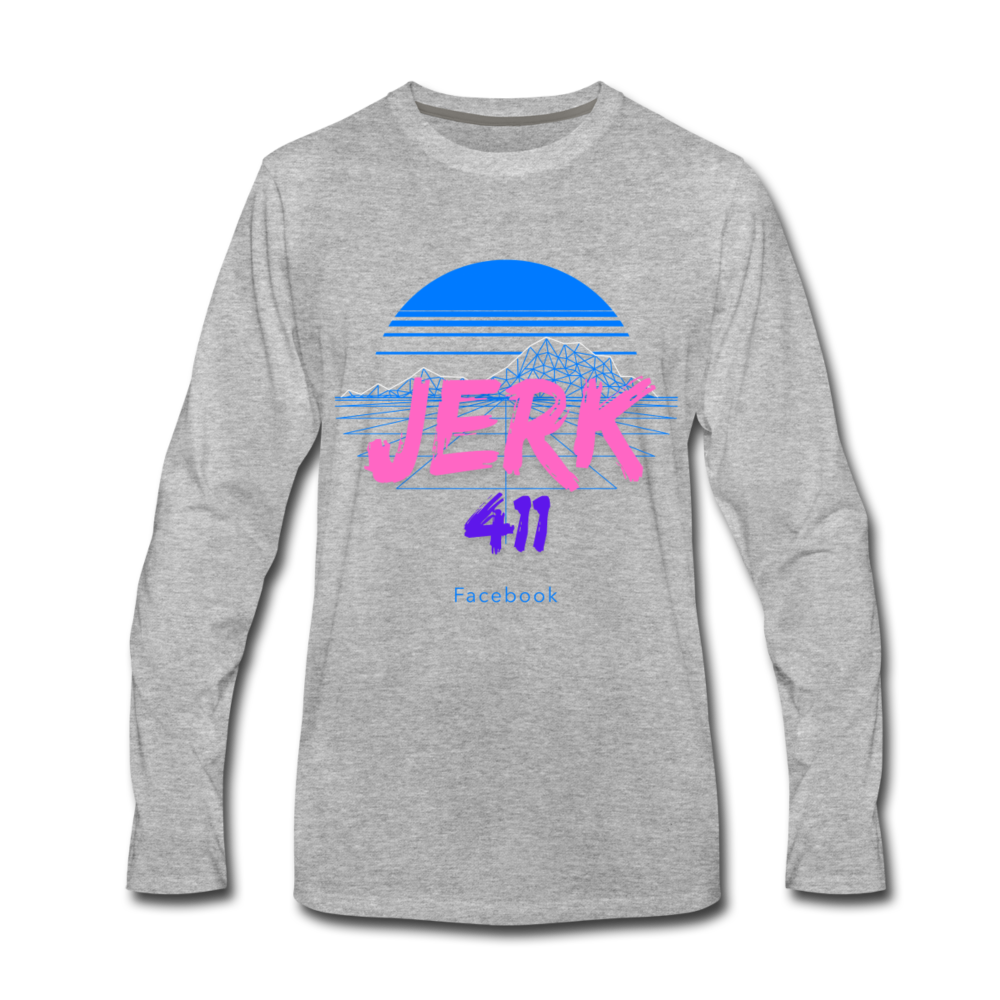 Jerk411 Long Sleeve T-Shirt - heather gray