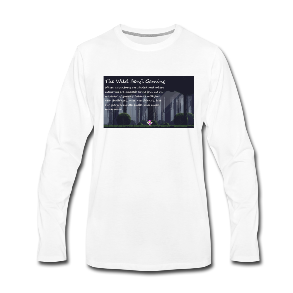 TheWildBenjiMerch Long Sleeve T-Shirt - white