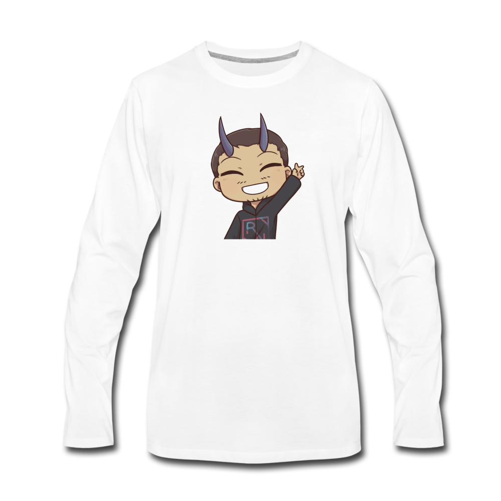 Senpai's Long Sleeve T-Shirt - white