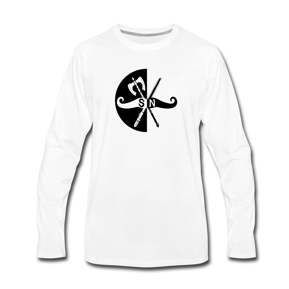Subjectively Nefarious Long Sleeve T-Shirt - white