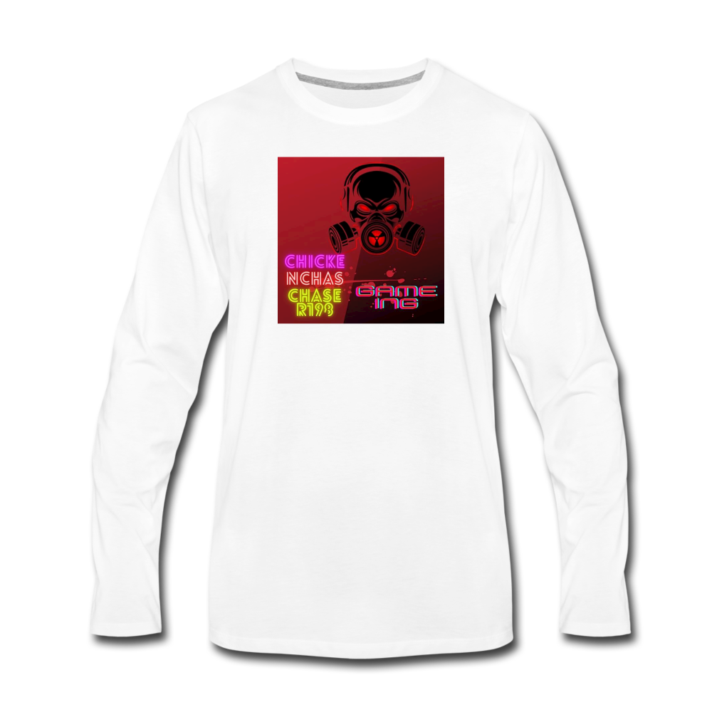 Chickenchaser198gaming Long Sleeve T-Shirt - white