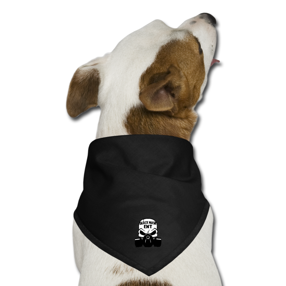 Black Mask Gaming Dog Bandana - black
