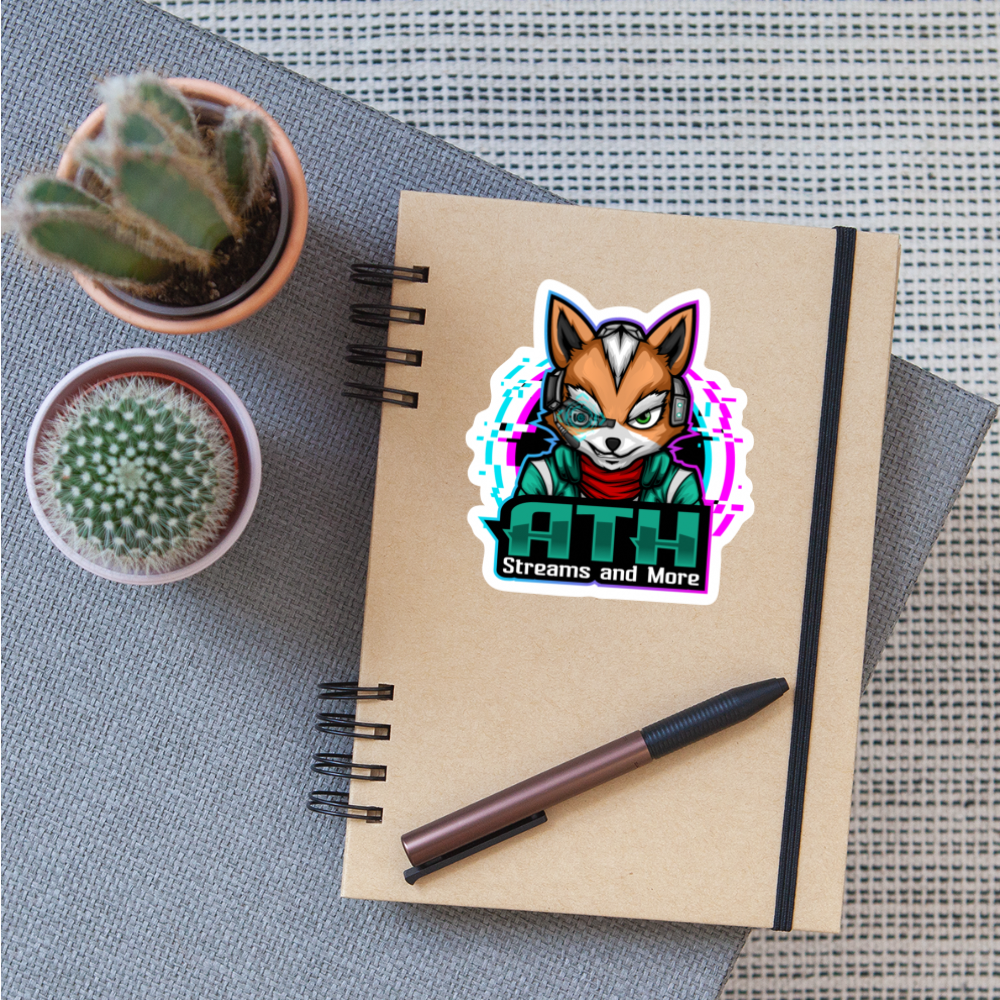 ATH Sticker - white matte