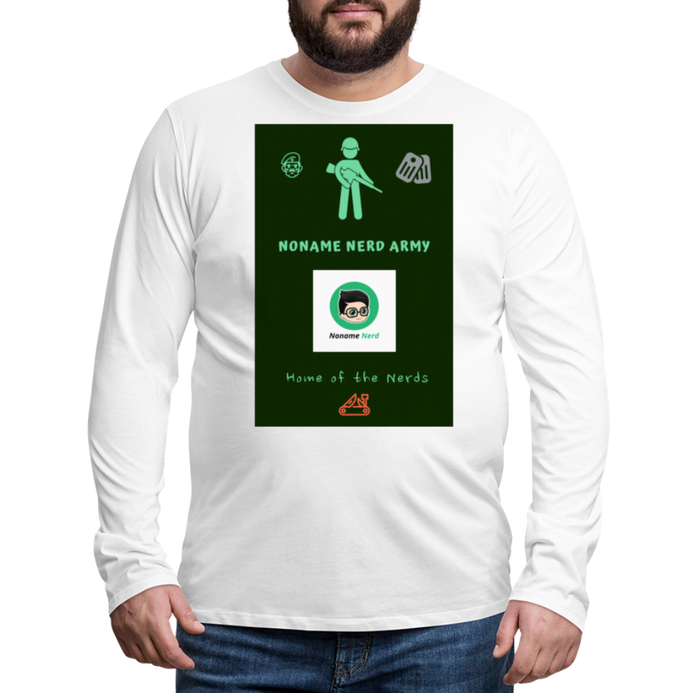 NoName Nerd Factory Long Sleeve T-Shirt - white