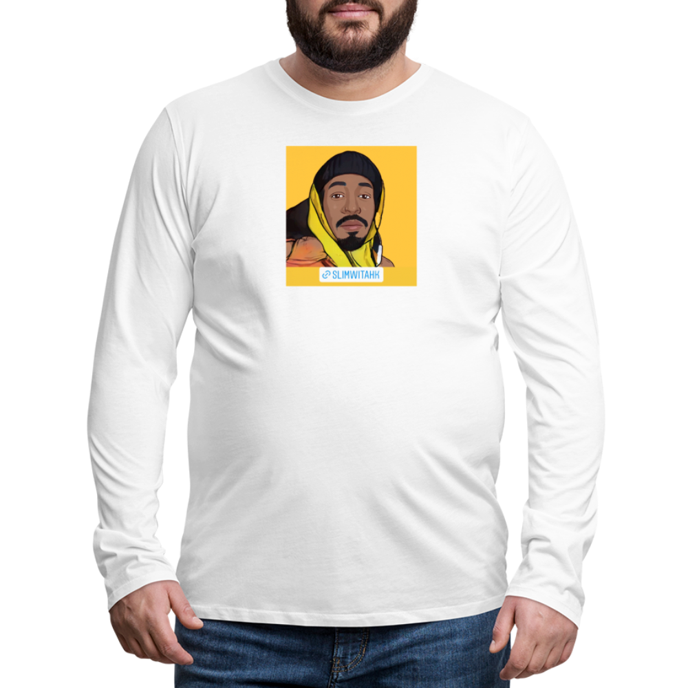 Slimwitahk Long Sleeve T-Shirt - white
