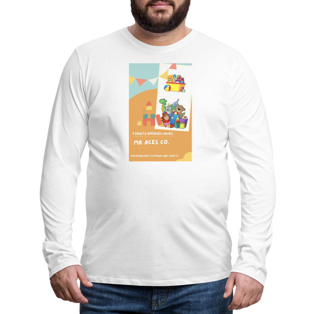 Mr. Ace's Long Sleeve T-Shirt - white