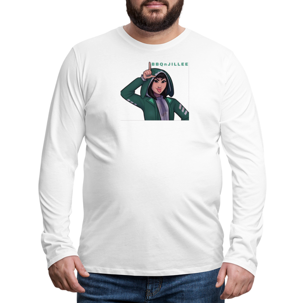 BBQnJillee Long Sleeve T-Shirt - white