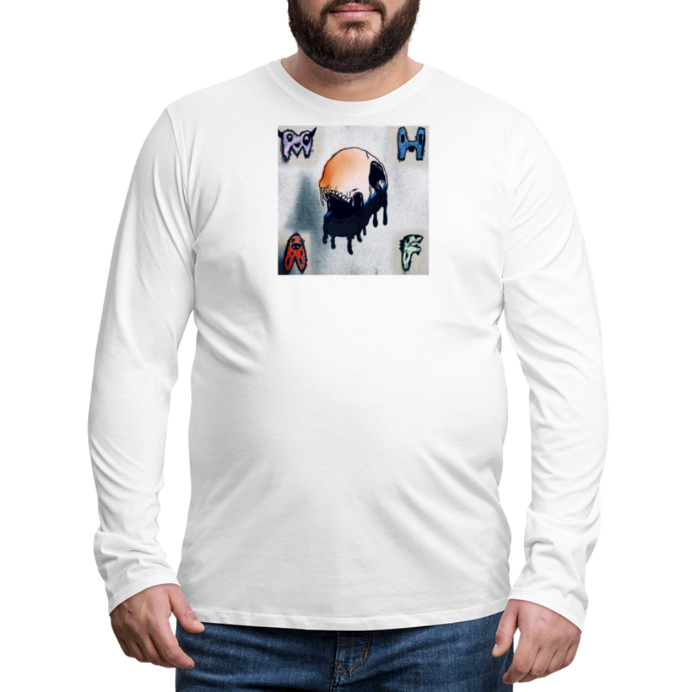 Swag Kitty Long Sleeve T-Shirt - white