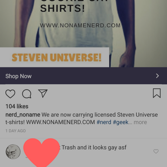 Steven Universe t-shirts and tolerance