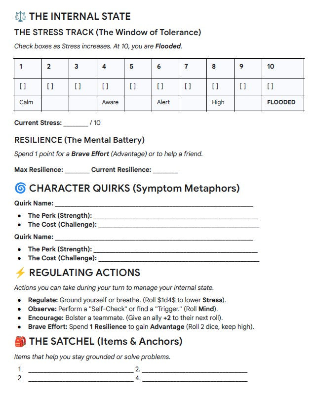 IQ-Engine: Inner Quest Basic Package | TTRPG for Therapists