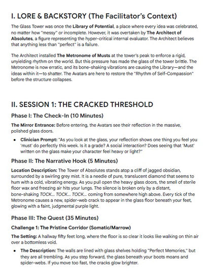 IQ-Engine: Inner Quest Basic Package | TTRPG for Therapists