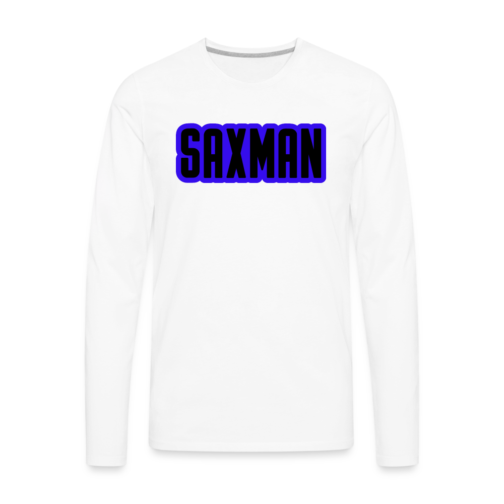 Saxman Long Sleeve T-Shirt - white