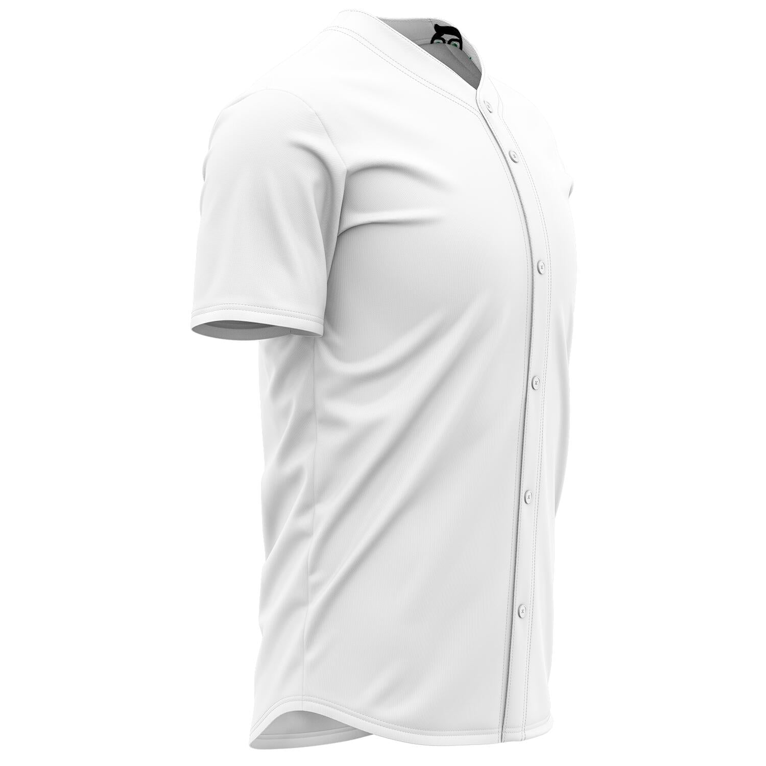 Custom Plain White Gamer Jersey (button down up to 5XL) – The