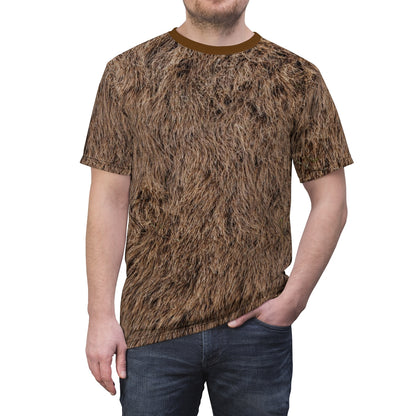 Brown Fur Print Shirt