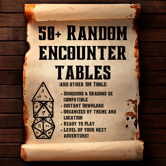50+ Dungeons & Dragons Encounter Tables