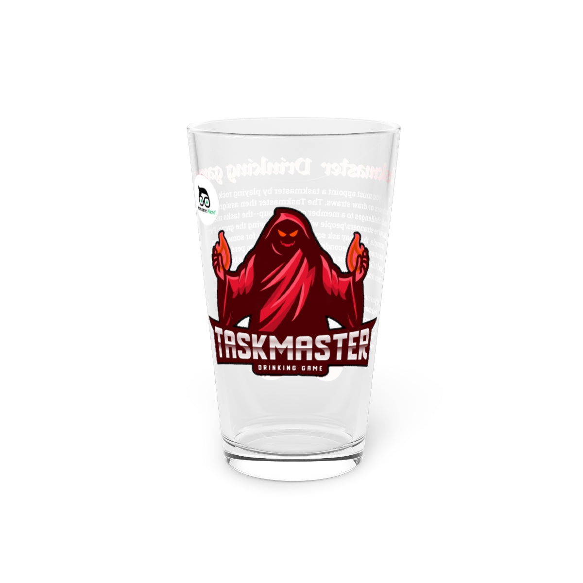 Taskmaster Drinking Game Pint Glass