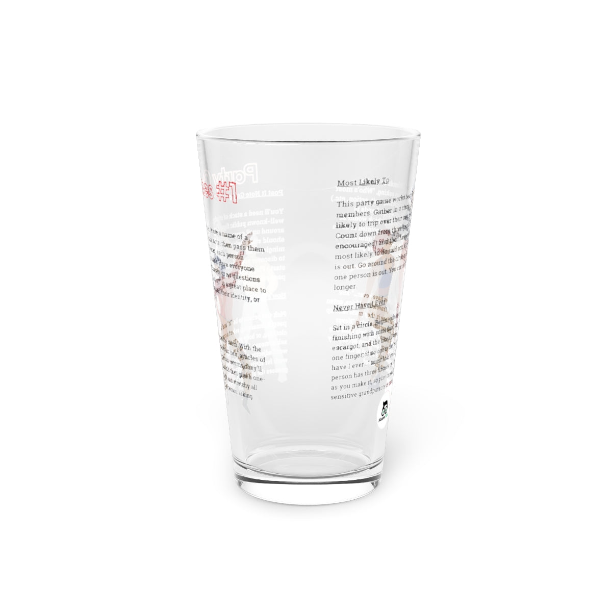 Party Games #1 Pint Glass