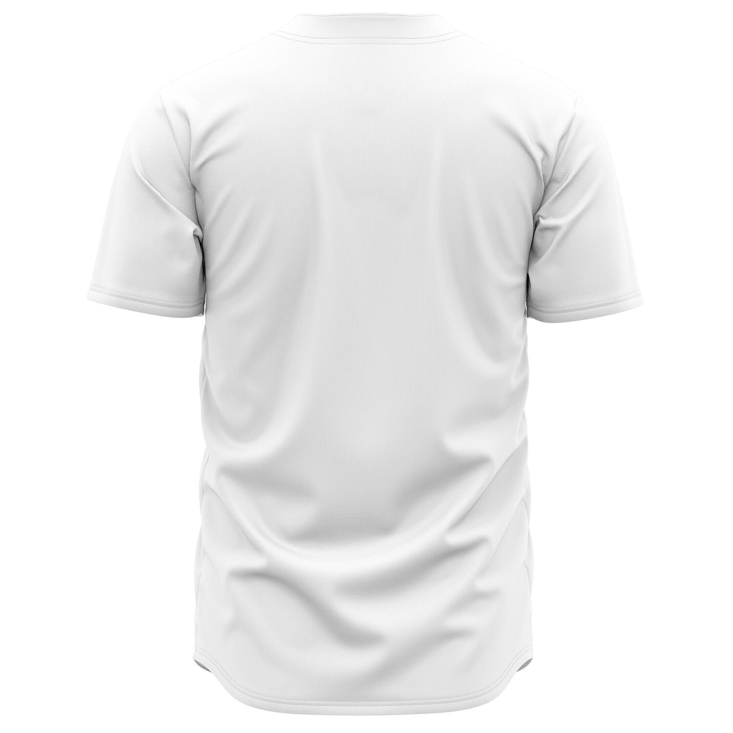 Custom Plain White Gamer Jersey (button down up to 5XL)