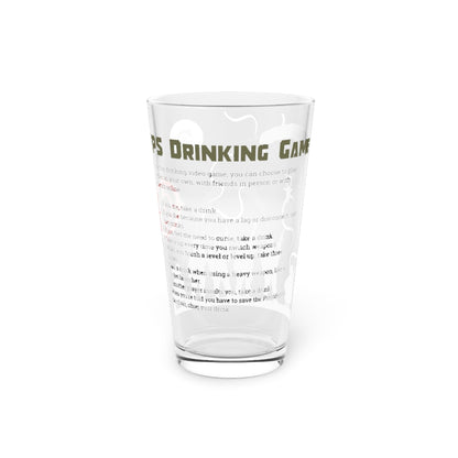 FPS Drinking Game Pint Glass