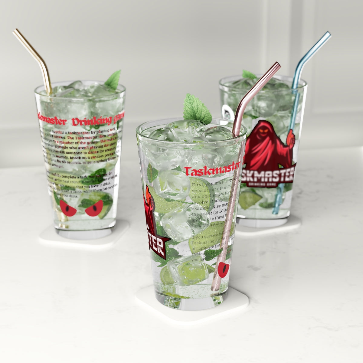 Taskmaster Drinking Game Pint GlassN The Noname Nerd