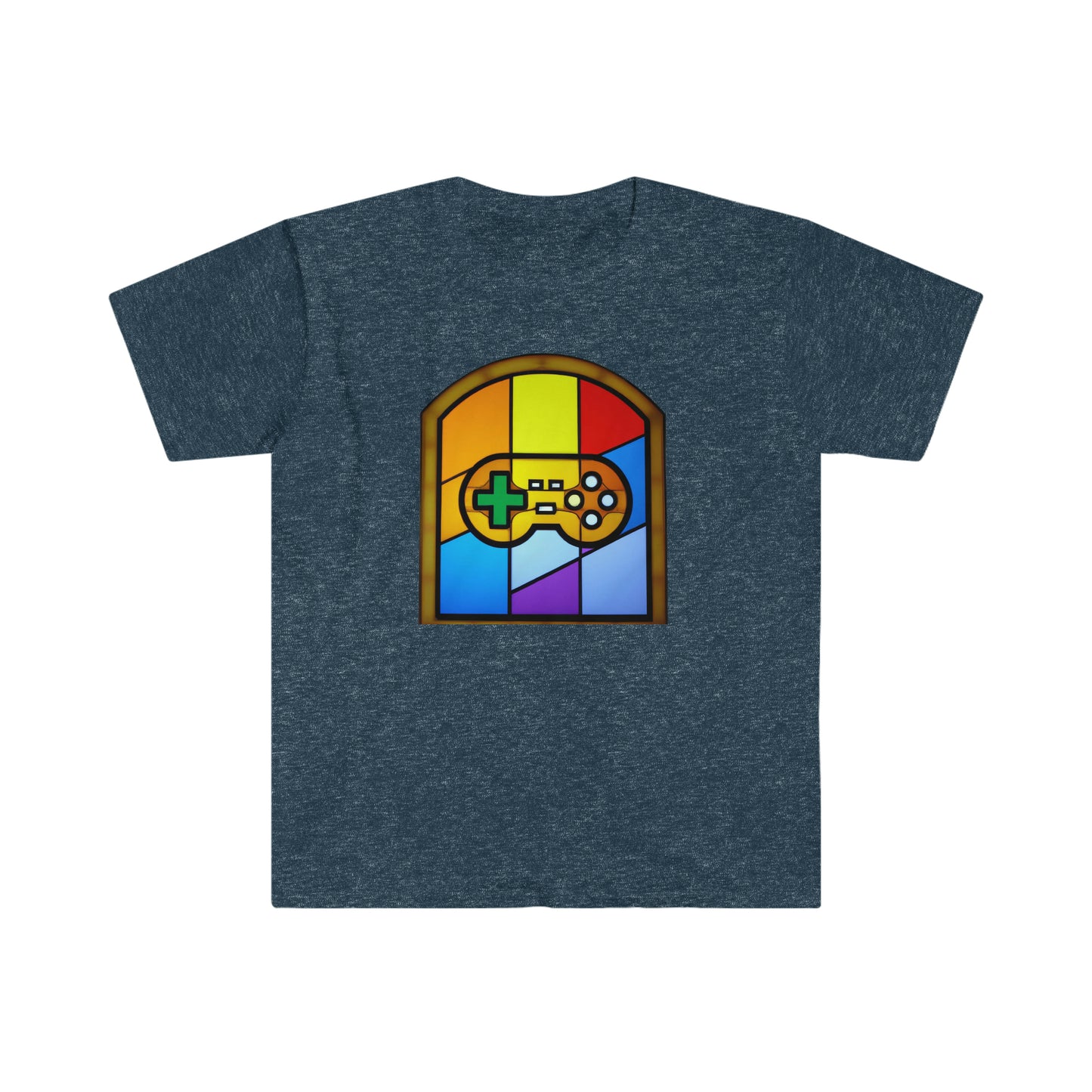 Stained Glass Video Game Controller T-Shirt
