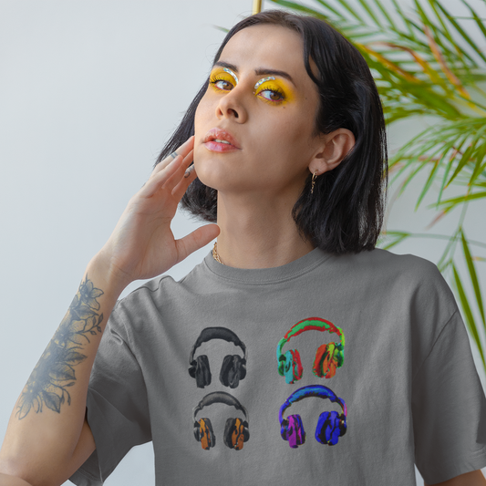 Pop Art Headphones T-Shirt