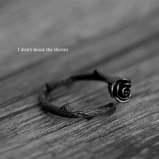 Gun Black Rose Ring
