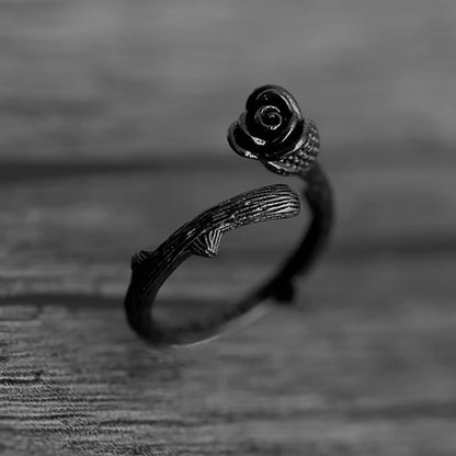 Gun Black Rose Ring