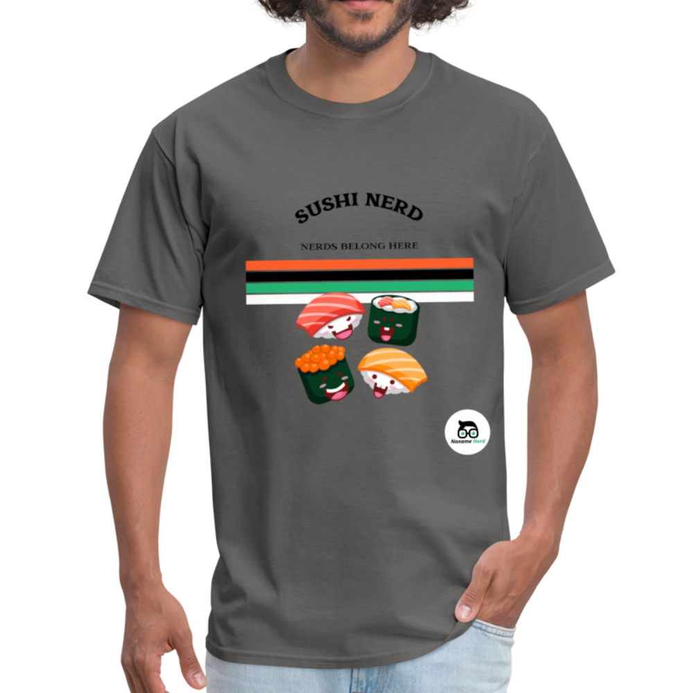 Sushi Nerd T-Shirt - charcoal