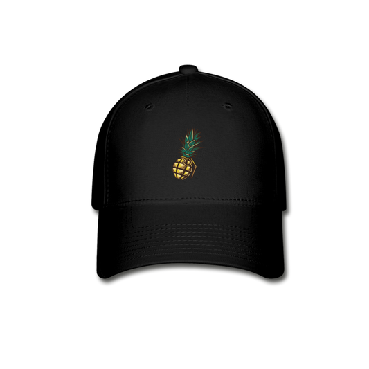 Pineapple Patrol Baseball Cap - black