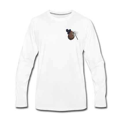 The Potato Long Sleeve T-Shirt - white