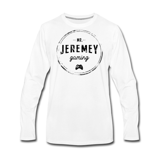 Mr Jeremey Gaming Long Sleeve T-Shirt - white