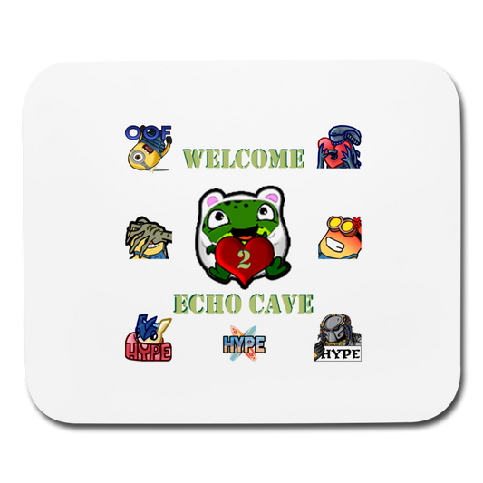 Echo Cave Mouse Pad - white