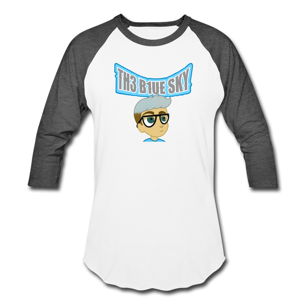 Th3 C1oudz Baseball T-Shirt - white/charcoal