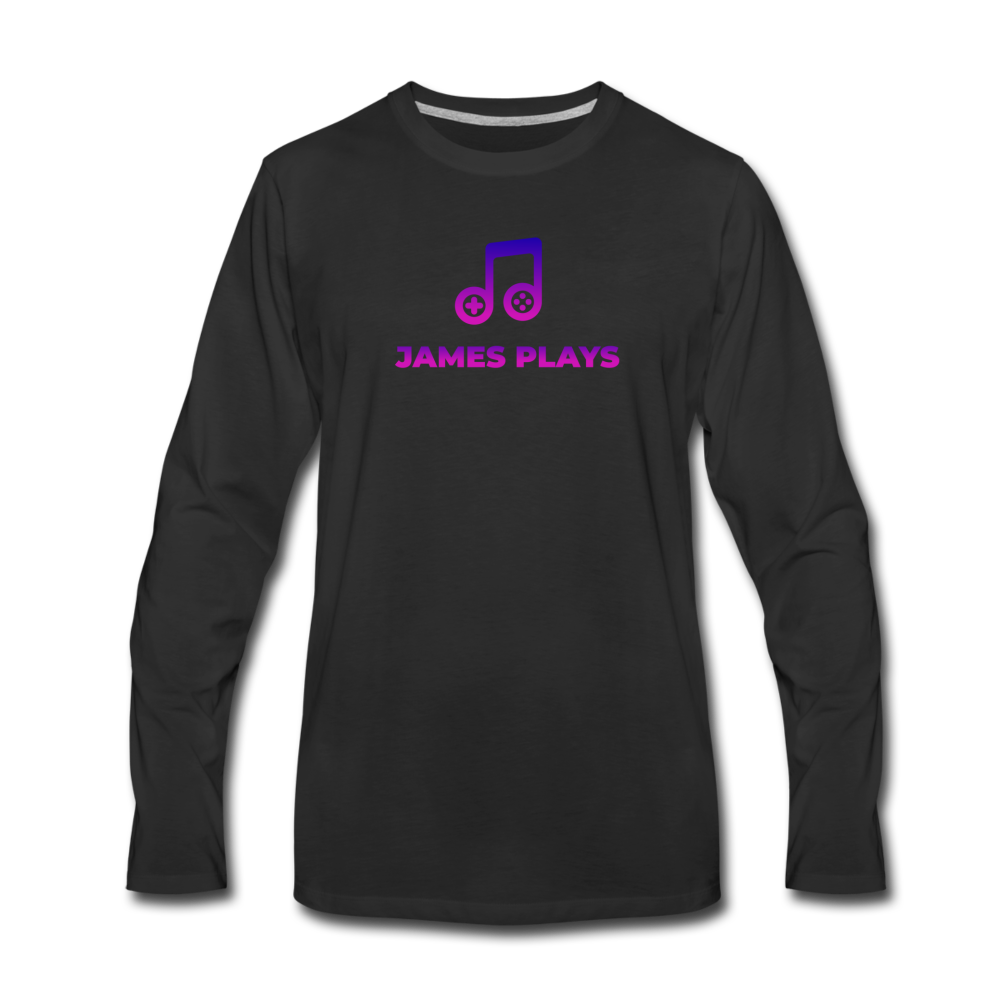 JamesPlaysGm Long Sleeve T-Shirt - black