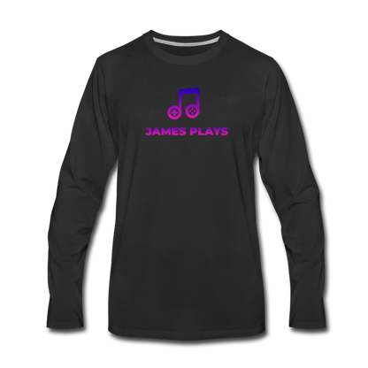JamesPlaysGm Long Sleeve T-Shirt - black