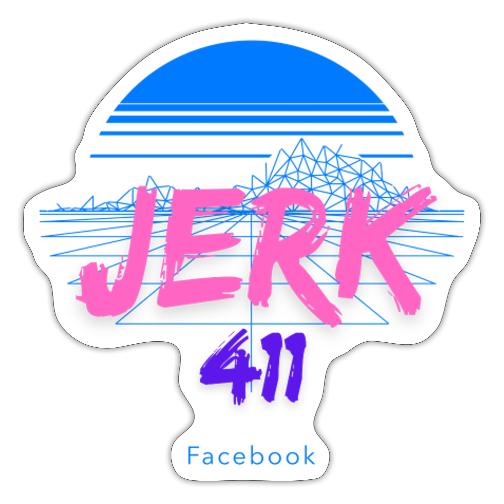 Jerk411 Sticker - white matte